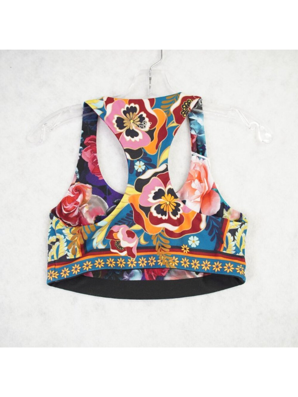 Johnny Was Bee Active Reversible Sports Bra Size Small Floral Print - Picture 4 of 7